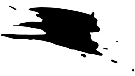 Line brush effect of ink marker, paint drop on vector.のイラスト素材