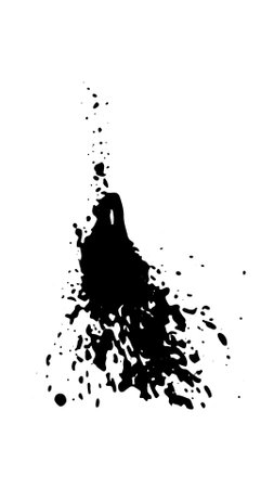 Spray paint brush, splatter patterns, texture, ink drop on vector.のイラスト素材