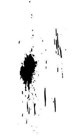 Spray paint brush, splatter patterns, texture, ink drop on vector.のイラスト素材