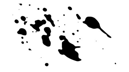 Spray paint brush, splatter patterns, texture, ink drop on vector.のイラスト素材