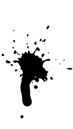 Spray paint brush, splatter patterns, texture, ink drop on vector.のイラスト素材