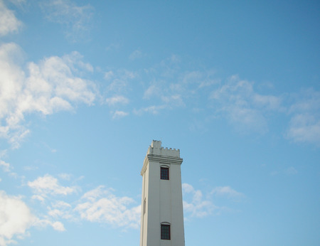 Reykjavik, Iceland in August. Tower Reykjavik in Vonarstraeti streetの写真素材