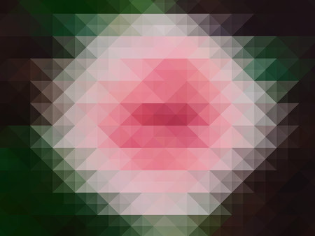 abstract sea geometric background with triangles, rose
