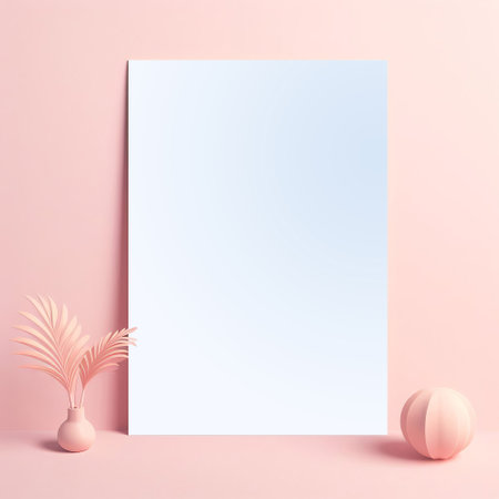Minimalist abstract background with pastel colors. 3d renderの素材