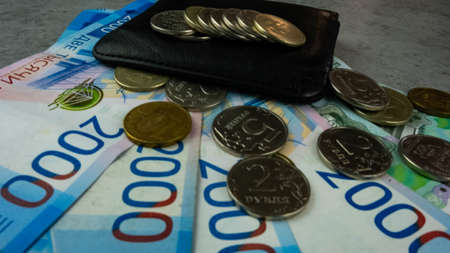 Russian currency rublesの写真素材