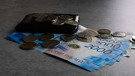 Russian currency rublesの写真素材