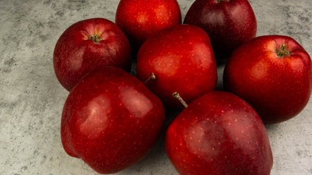 Red applesの写真素材