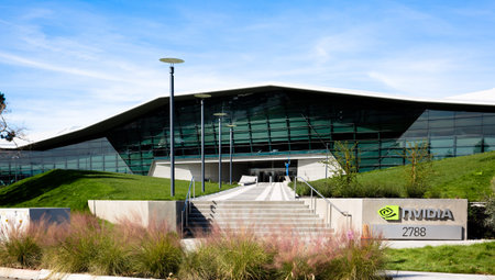 Santa Clara, CA - Feb. 1, 2018: NVIDIA Corp., leader of Artificial Intelligence, GPU, GeForce, 3D...
