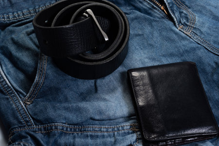 Casual clothes and accessories. Attributes of a mans wardrobe. Top.
