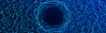 Visualization of the dynamic flow of the cryptocurrency industry.の写真素材