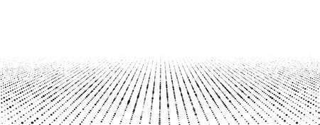 vector perspective grid. digital cyberspace. network connection structure.のイラスト素材
