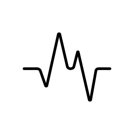 Cardiogram icon on a white background. heartbeat pulse. cardio symbol.の写真素材
