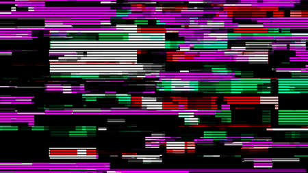 Hacking a computer network. Glitch effect background. Distortion of the digital stream.