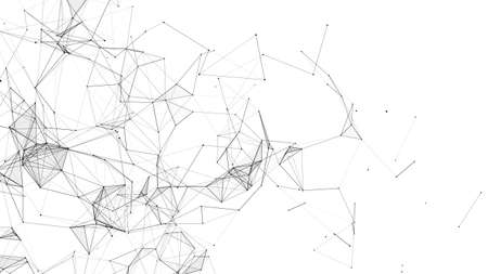 network connection structure. Concept of hi-tech and future.