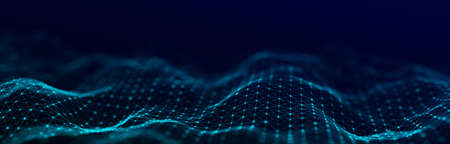 3d digital wave. technology waves. Flow digital structure. Cyber technology background.