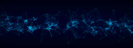 Futuristic global network connection structure. Cyber security digital data flow. science background...