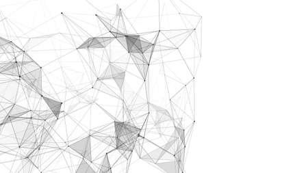 network connection structure. Concept of hi-tech and future. Communication and web concept. Big data visualization.のイラスト素材