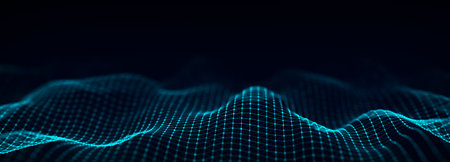 3d digital wave. technology waves. Flow digital structure. Cyber technology background.