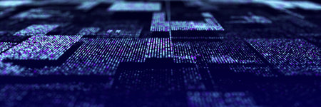 Futuristic circuit board concept. progressive IT technologies. Digital data flow concept. Big data...