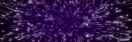 Abstract data flow space. light rays. explosion effect. Sci fi motion wallpaper.