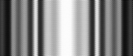 Gradient of halftone black dots on a white background. pop art texture. comic background. vector illustration.のイラスト素材