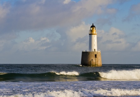 Rattray Head Lighthouse in Aberdeenshireの写真素材