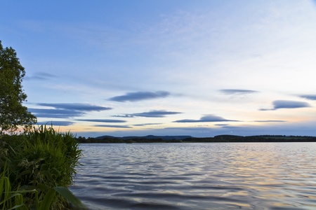 Evening Blues at The Loch of Skeneの写真素材
