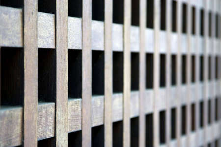 Wooden construction. Perspective composition for design ideas.の写真素材