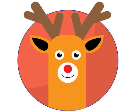 Christmas reindeerのイラスト素材