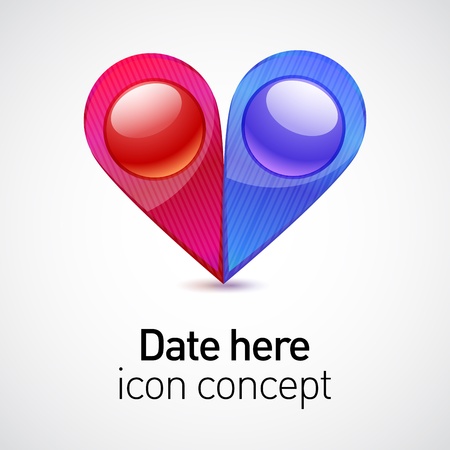 Date icon conceptのイラスト素材