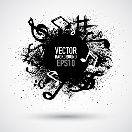 Music black blot Music black blot