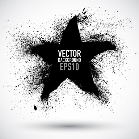 Grunge starのイラスト素材