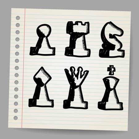 Chess piecesのイラスト素材