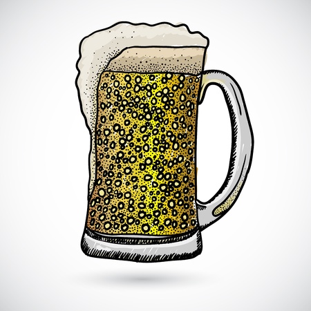 Doodle beerのイラスト素材