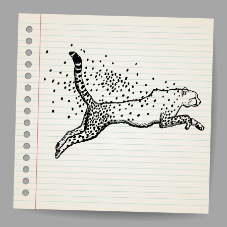 Cheetah -  illustrationのイラスト素材