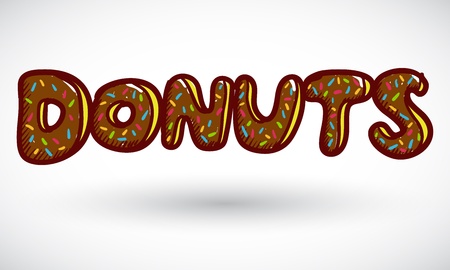 Sign doughnut illustrationのイラスト素材