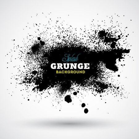 Grunge splash bannerのイラスト素材