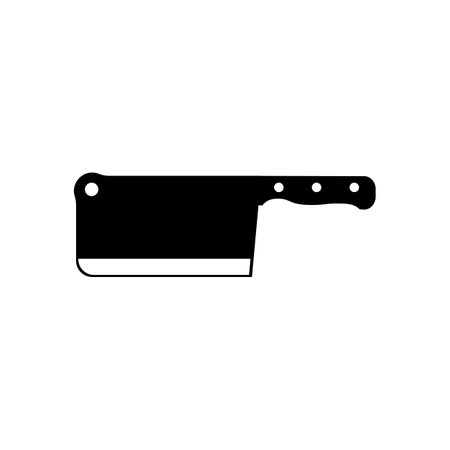 Meat knife icon isolated on white backgroundのイラスト素材