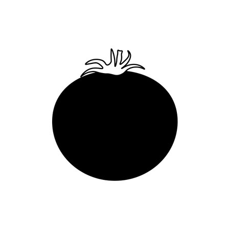 Tomato icon isolated on white backgroundのイラスト素材