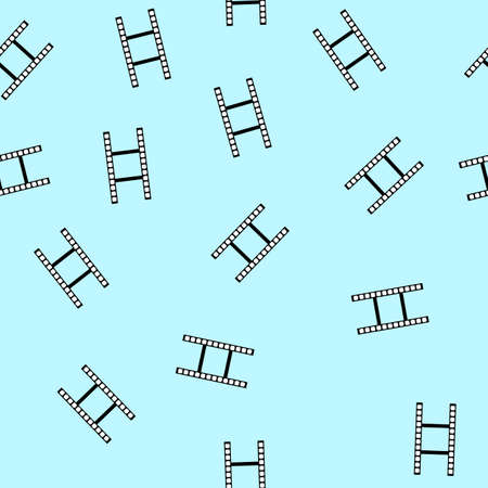 Seamless pattern with camera roll. Vector illustration