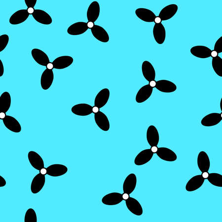 Seamless pattern with propeller. Vector illustrationのイラスト素材