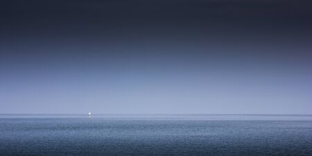 Little boat on the seaの写真素材