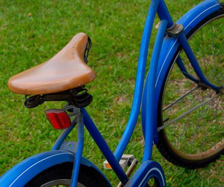 blue bicycle の写真素材