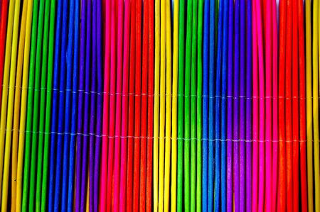 colorful straw background の写真素材