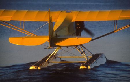 floatplane on water