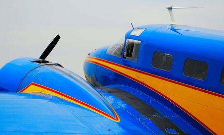 vintage transport aircraftの写真素材