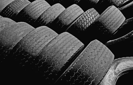 truck tiresの写真素材