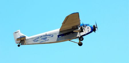 Ford Trimotor aircraft, airshow, WI, July, 23, 2007