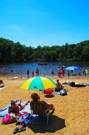 Twin Lakes Park,  Virginia, July 3, 2010のeditorial素材