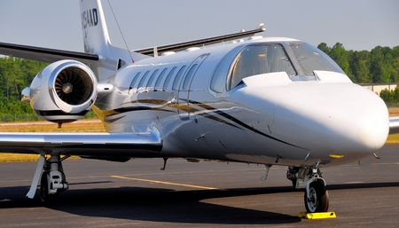 corporate jet aircraft, Petersburg, VA airport, Petersburg, VA  July 15, 2010